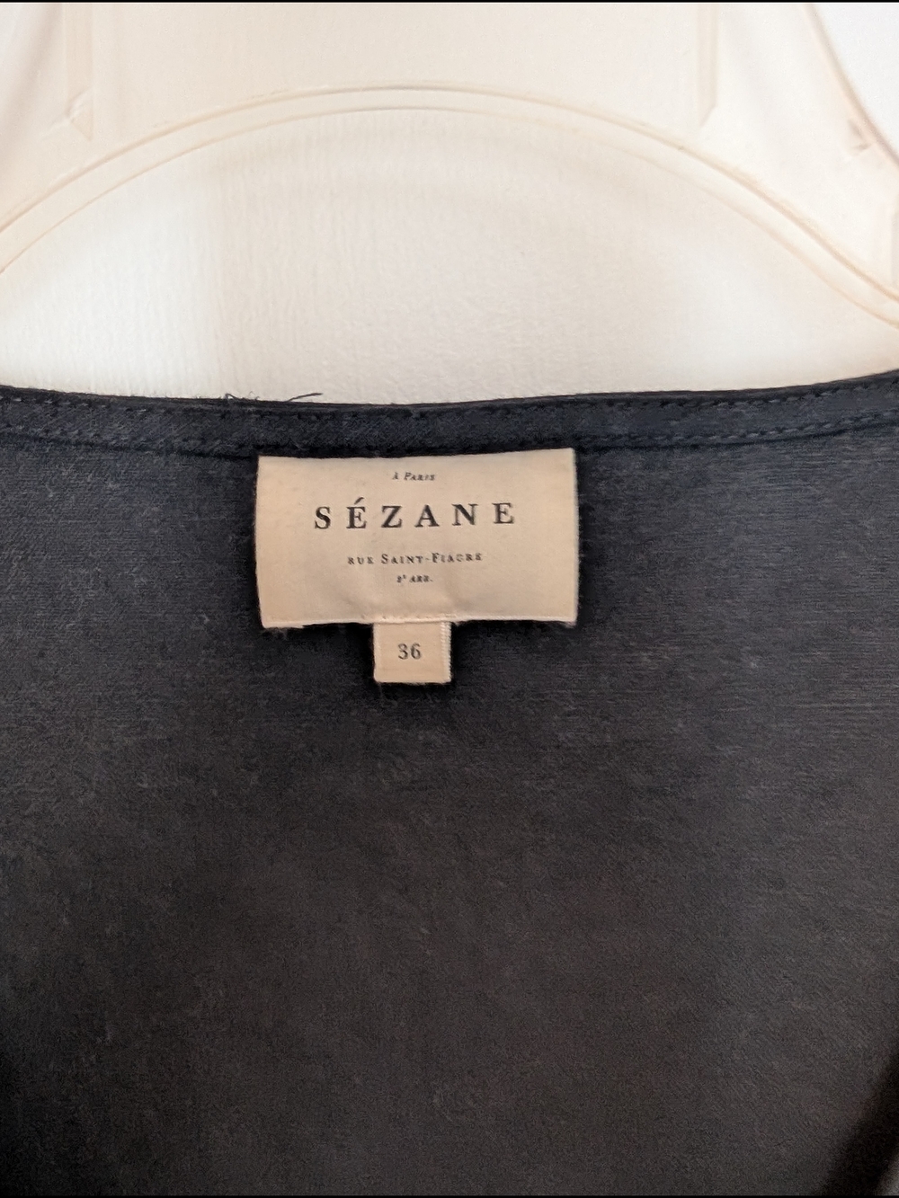 Sezane Marianne Dress Black 36 - Picture 6 of 9